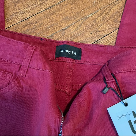 Men’s Skinny Stretch Red Jeans (32) - Picture 4 of 6